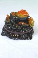 和諧生財(cái)仿玉樹(shù)脂工藝品 傳統(tǒng)工藝與現(xiàn)代美學(xué)的完美融合